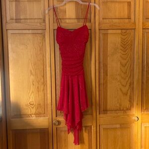 Vintage Red Sparkly Dress by City Triangles!